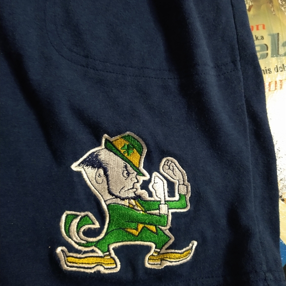 Vintage Starter Notre Dame Fighting Irish Cotton Shorts Size S/M athletic ncaa - Picture 2 of 5